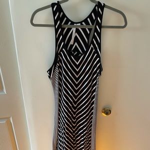 Lauren Conrad Black and White Maxi Dress